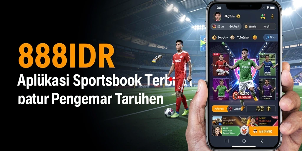 Tampilan utama aplikasi 888IDR dengan berbagai pilihan taruhan olahraga.