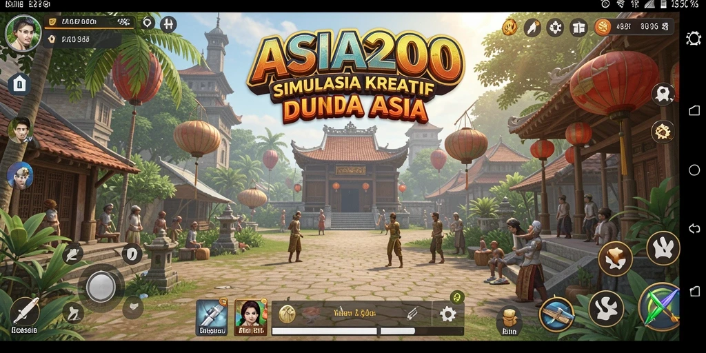 Tampilan gameplay ASIA200 yang menyenangkan dan interaktif.