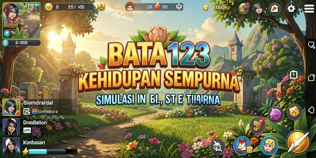 Tampilan gameplay BATA123 yang menarik dan penuh warna.