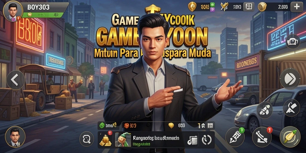 Tampilan gameplay Tycoon yang menarik dan penuh strategi.