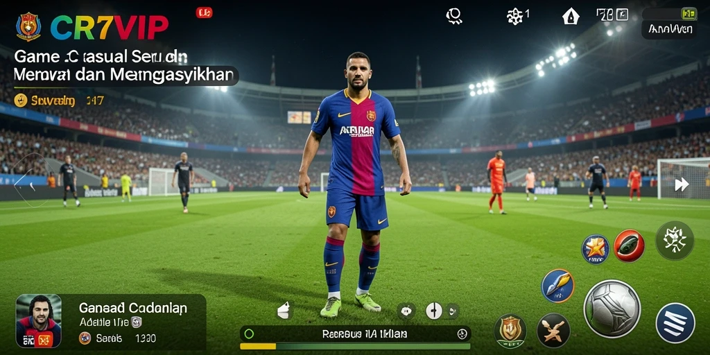 Screenshot CR7VIP menampilkan pemain yang sedang menikmati gameplay seru dan menarik.