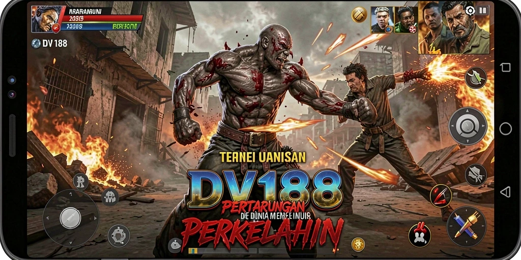 Tangkapan layar dari gameplay <strong>DV188</strong> yang menampilkan aksi pertarungan yang seru.