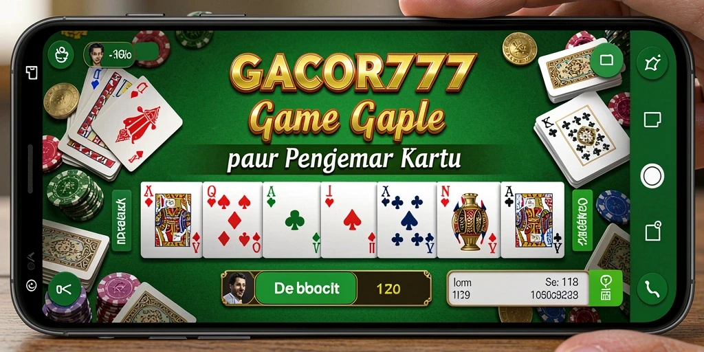 Tampilan gameplay seru dalam permainan Gaple GACOR777.