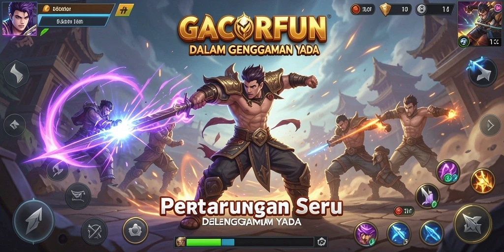 Gameplay mendebarkan di GACORFUN dengan pertarungan yang intens.