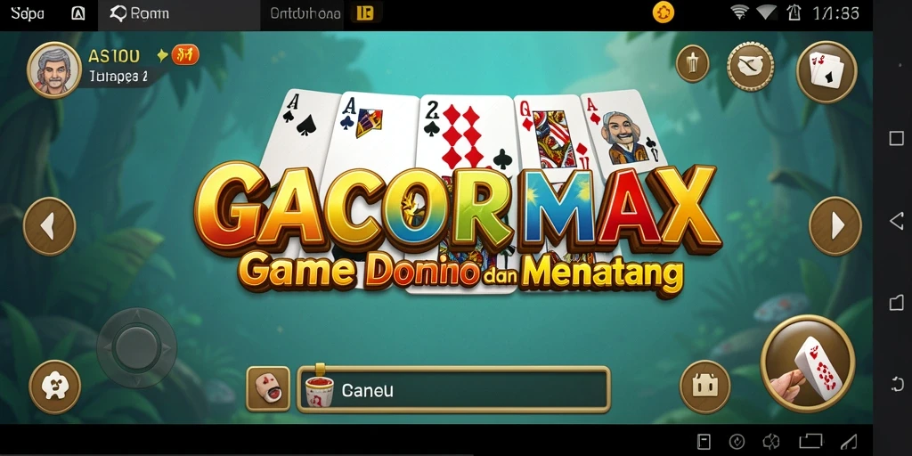 Tampilan gameplay domino yang menawan di GACORMAX.