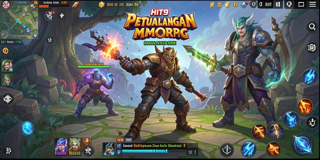Gameplay menakjubkan dari HIT9 yang menampilkan pertarungan multiplayer.