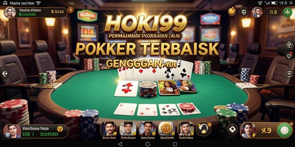 Gameplay HOKI99 menampilkan aksi mendebarkan dalam permainan Poker.