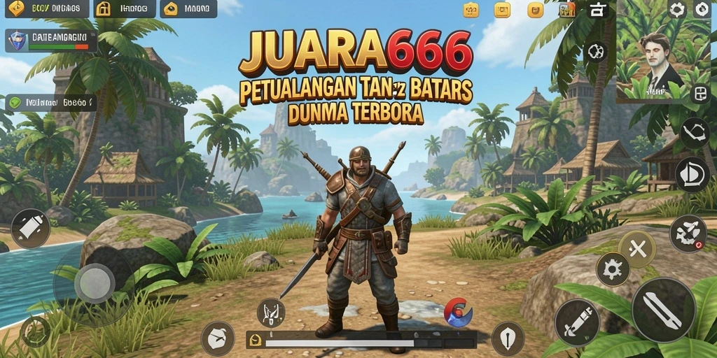 Screenshot gameplay JUARA666 menampilkan dunia terbuka yang luas dan indah.