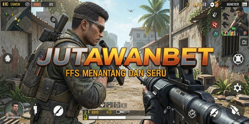 Screenshot gameplay <strong>JUTAWANBET</strong> menampilkan aksi tembak-menembak yang mendebarkan.