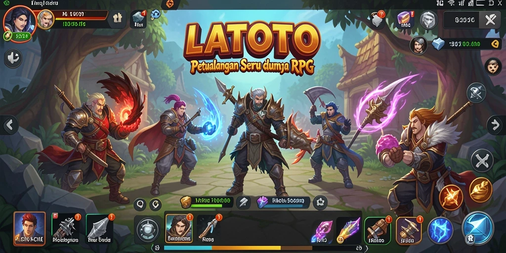 Tangkapan layar LATOTO menampilkan pertarungan epik dalam dunia RPG yang mendebarkan.