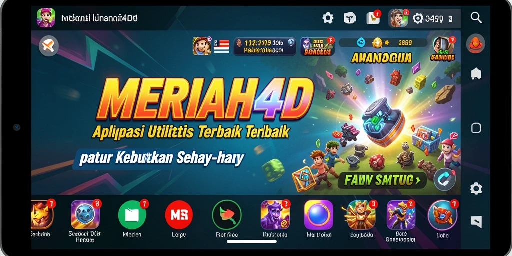 Tampilan antarmuka pengguna yang intuitif dari MERIAH4D.