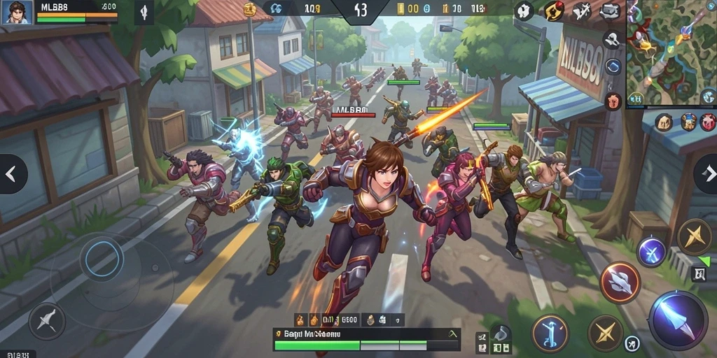 Tampilan gameplay balapan seru di MLBB8