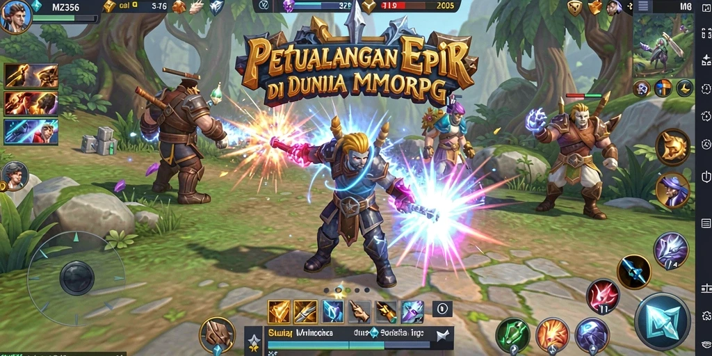 Tampilan gameplay MZ356 yang menakjubkan dengan pertempuran seru.