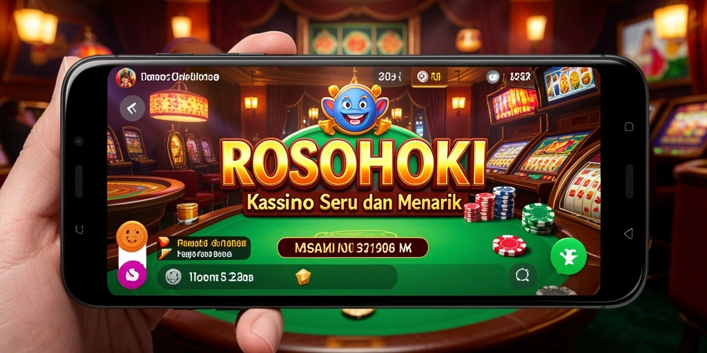 Tampilan gameplay kasino yang menakjubkan di ROSOHOKI.