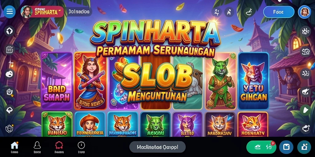 Tampilan menarik dari gameplay SPINHARTA yang mengasyikkan.
