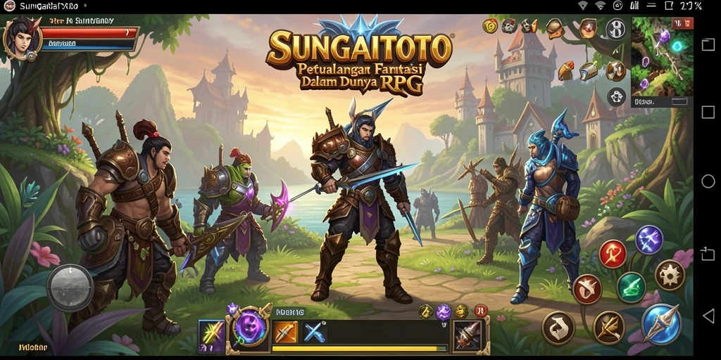 Tangkapan layar menunjukkan pertarungan epik dalam SUNGAITOTO.