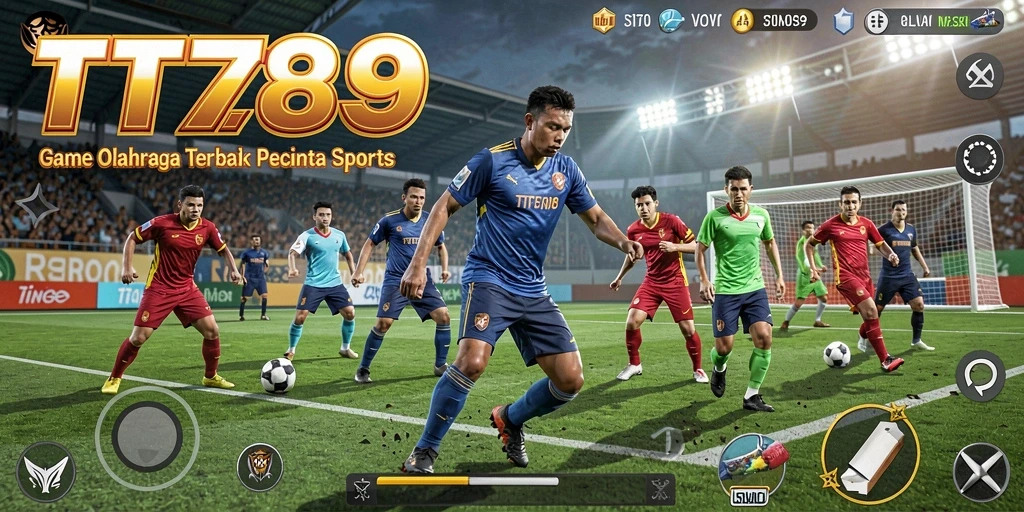 Screenshot utama TT789 menampilkan gameplay kompetitif olahraga yang seru.
